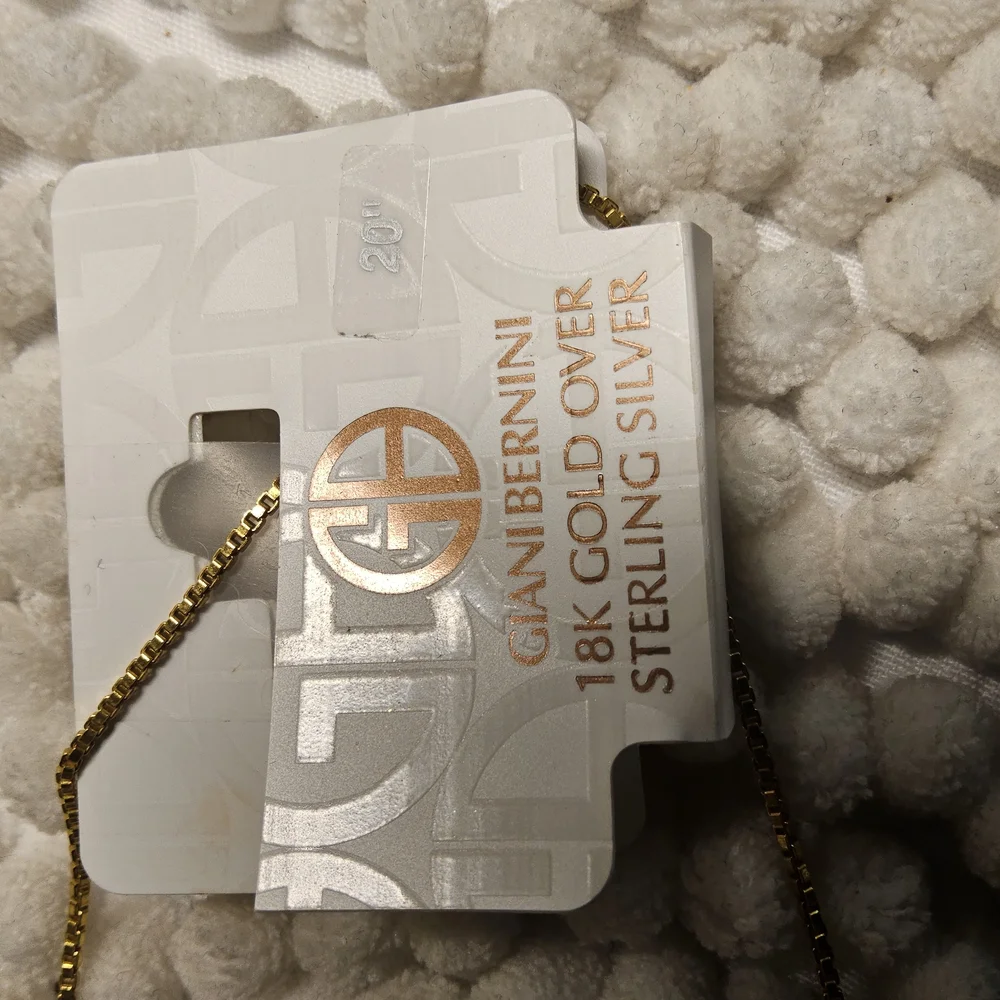 New Giani Bernini 18K Gold Over Sterling Necklace 20